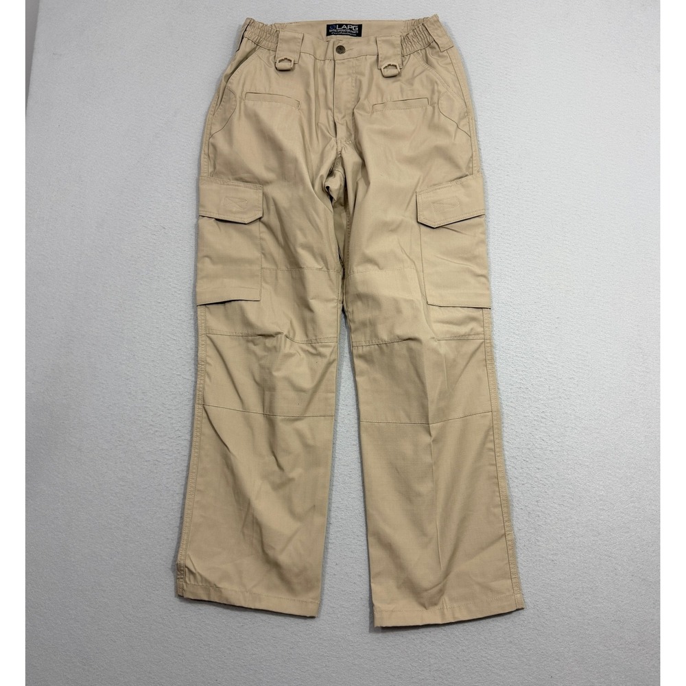 LAPG Cargo Pants Mens 32x30 Khaki Basic Operator Pants Ripstop Tactical Workwear